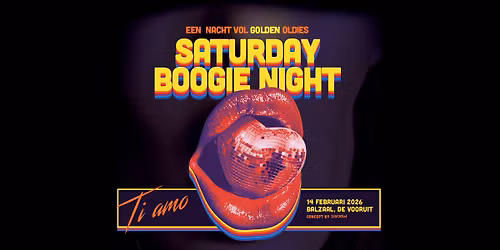 Saturday Boogie Night | TI AMO | Balzaal De Vooruit