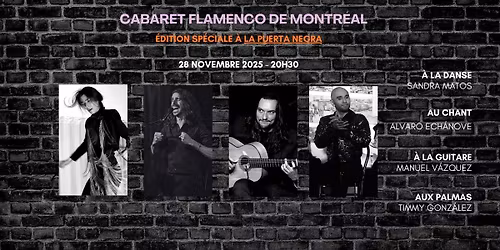 Spectacle bimestriel du Cabaret Flamenco de Montr\u00e9al, novembre 2025