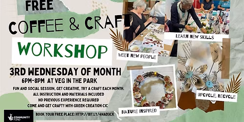 Monthly Coffee & Craft Session - Veg in the Park