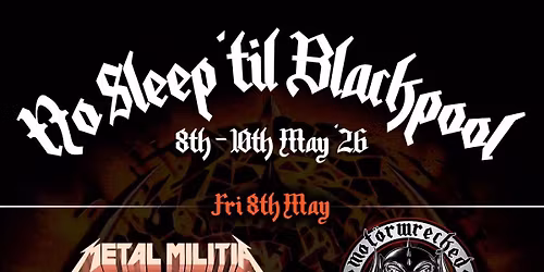 No Sleep Til Blackpool 2026 - Saturday 