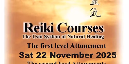 Hastings: Reiki Course level 1,2 and 3 
