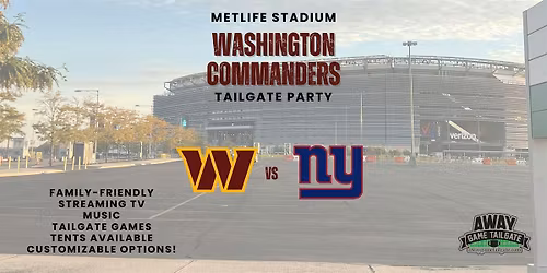 Washington Commanders Tailgate at MetLife Stadium