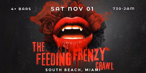 Feeding Frenzy Halloween Bar Crawl South Beach, Miami 2025