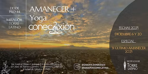 \u00daltimo amanecer del a\u00f1o en la CDMX, desde Torre Latino piso 44