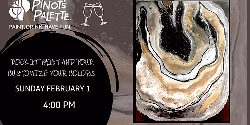 Rock It Paint and Pour - Paint and Sip