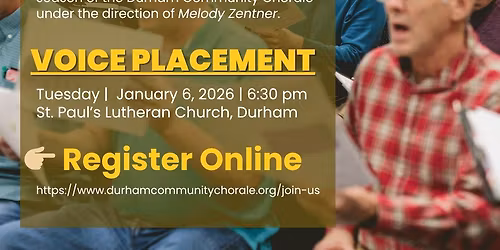 Voice Placement for Basses & Tenors Only