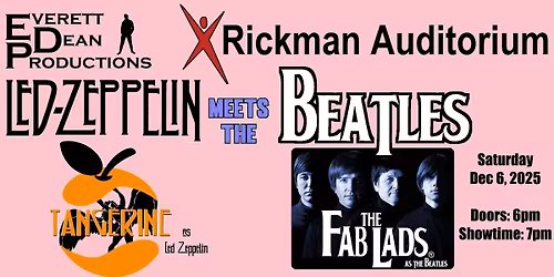 LED ZEPPELIN MEETS THE BEATLES LIVE AT THE RICKMAN AUDITORIUM (Arnold, MO)