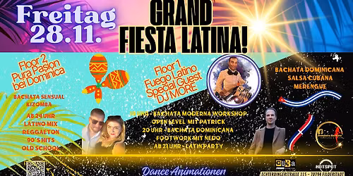 \u2764\ufe0f\u200d\ud83d\udd25\ud83c\udde8\ud83c\uddfa\ud83c\udde9\ud83c\uddf4\ud83d\udd25 Grand Fiesta Latina! \ud83d\udca5 Special Edition \ud83d\udca5 2 Workshops - 2 Floors \ud83d\udc83\ud83d\udd7a\ud83e\ude98\ud83e\udd29\ud83c\udf34\ud83c\udf8a