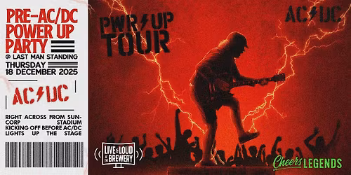 AC\/DC POWER UP Tour: Pre-Show Beers & Rock Vibes at Last Man Standing