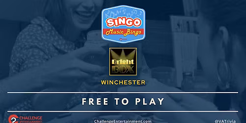 Weekly SINGO Music Bingo Nights at Bright Box - Winchester