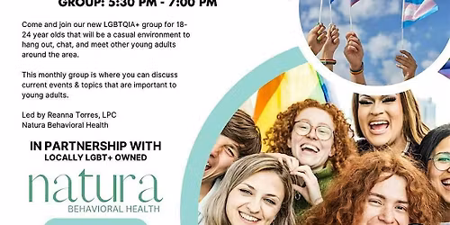 LGBTQIA+ young adult social group!