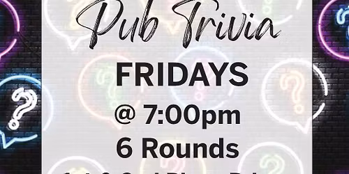 Friday Night Pub Trivia @ Bannermans in Bartlett