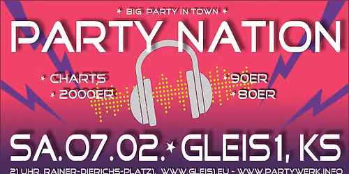 Party Nation ! Charts, 2000er, 90er, 80er