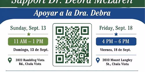 Campaign Fundraisers for Dr. Mclaren