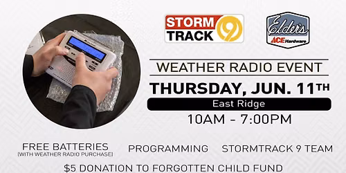 Storm Track 9's Weather Radio Event at East Ridge Elder's Ace Hardware
