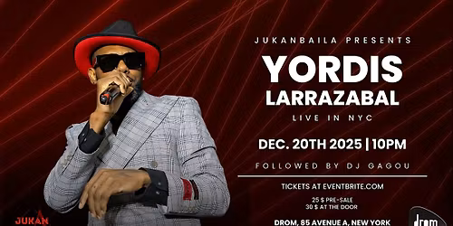 Yordis Larrazabal Live Concert at Drom NYC