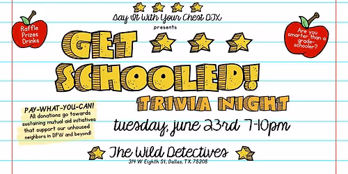 Get Schooled! Trivia Night