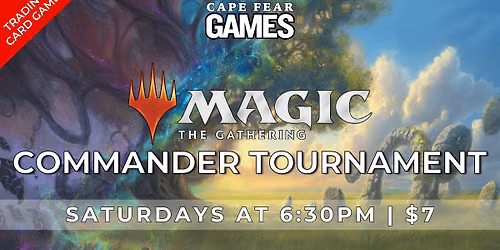 MTG Saturday Commander Tournament 