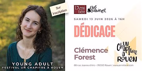D\u00e9dicace avec Cl\u00e9mence Forest