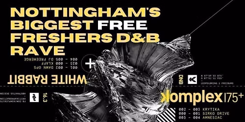Nottinghams Biggest FREE DnB Rave! - FRESHERS 2026 - LIMITED FREE TICKETS