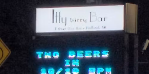Two Beers In at Itty Bitty Bar