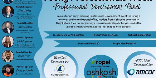 Propel Oshkosh Young Professionals YPN Week: Professional Development Panel