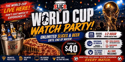 World Cup - Canada vs Bosnia Watch Party - Unlimited Pizza and Beer