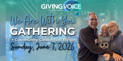 We Are With You Gathering + Community Connection Bingo