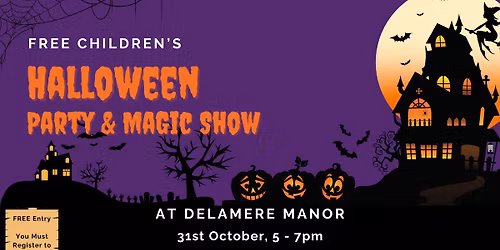 Delamere Manor's Free Family Halloween Party