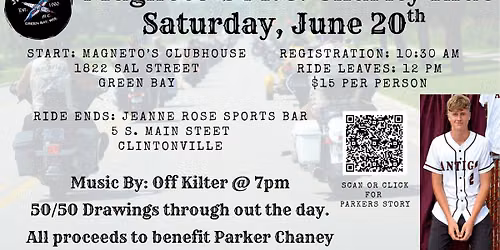 Magneto\u2019s M.C. Charity Ride 2026