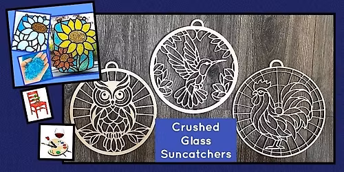 Birds Crushed Glass Suncatcher Workshop