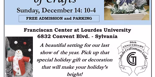 Winter Festival of Crafts 2025 presented by The Toledo Craftsman's Guild