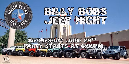Jeep Night at Billy Bobs! Free Entry!