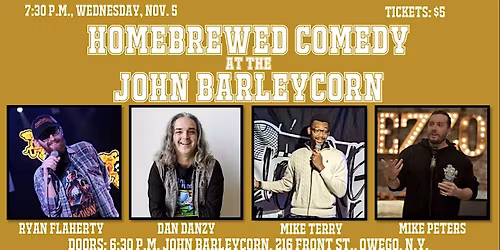 Homebrewed Comedy at the John Barleycorn Tavern