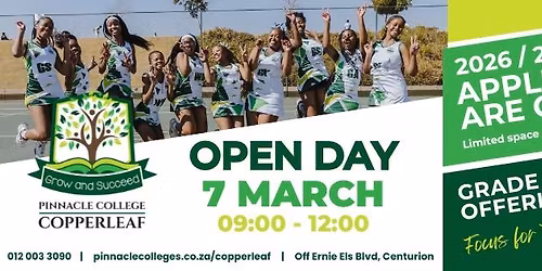 Pinnacle College Copperleaf - Open Day 7 March 2026