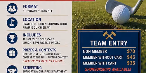 PDC Fire Department\u2019s Axes & Irons Golf Tournament 