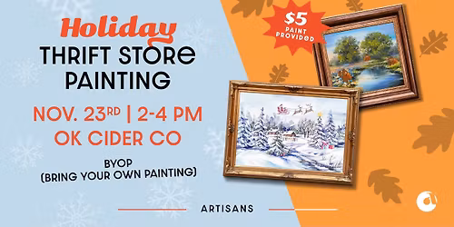 Holiday Thrift Store Painting
