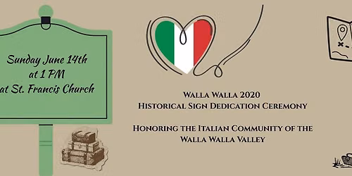 Walla Walla 2020 Heritage Sign Ceremony at St. Francis