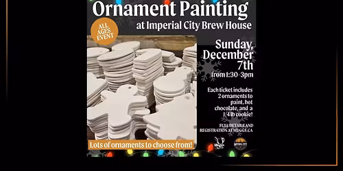 Family Christmas Ornament Painting Party