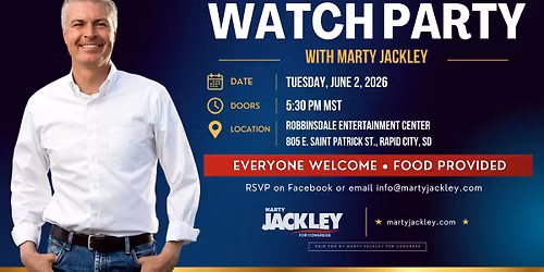Election Night Watch Party with Marty Jackley