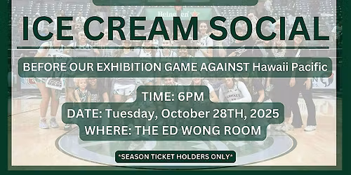 Hawai'i Women's Basketball Ice Cream Social