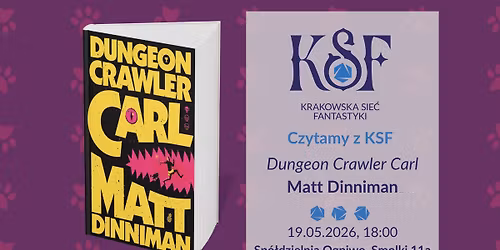 Czytamy z KSF - \u201eDungeon Crawler Carl\u201d, Matt Dinniman
