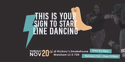Beginners Line Dance Class & Social with Katie & Maz | WREXHAM