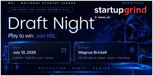 Miami Founders: The Startup Draft Is Here. Will Your Startup Get Called on Draft Night?