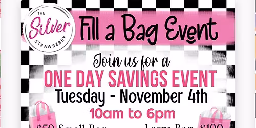 Fills A Bag Event at The Silver Strawberry
