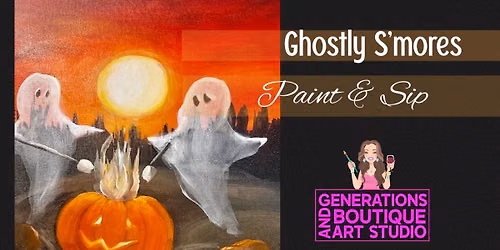 Ghostly S\u2019mores Paint & Sip