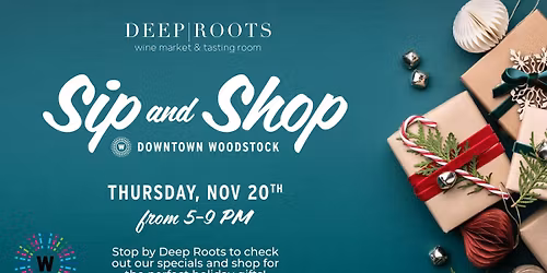 Sip and Shop Woodstock