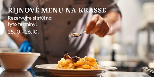 Říjnové menu na KRASSE 25.–26.10. 2025