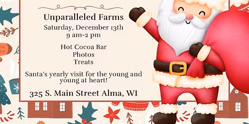 Santa Visits Main Street Alma - Unparalleled Farms