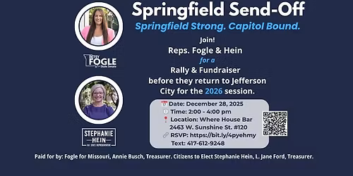 Springfield Send-Off for Reps. Fogle & Hein